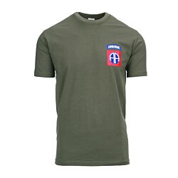 Fostex T-shirt 82nd Airborne chest groen