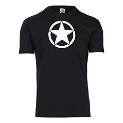 Fostex T-shirt zwart met witte ster US Army
