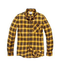 Vintage Industries Riley Flannel Shirt Yellow Check