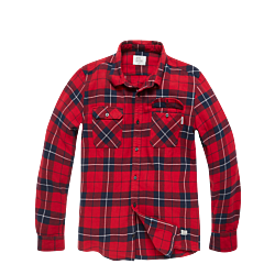 Vintage Industries Sem Flannel Shirt Red Check