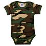 101inc Babyromper korte mouw woodland camo