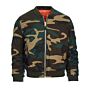 Fostex kinder MA-1 bomber jack woodland camo