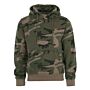 Hooded sweater zonder rits woodland camo
