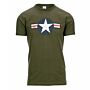 Fostex t-shirt USAF vintage legergroen