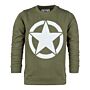 101inc Kinder Sweater U.S. Star legergroen