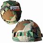 Fosco kinder helm deluxe woodland camo