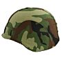 Helmcover katoen woodland camo