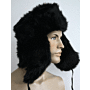 Russische bontmuts polar kunstbont zwart