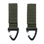 101inc Molle carabiner hook 2-pack groen