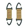 101inc Double carabiner hook 2-pack coyote
