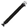 101inc Paracord Bracelet+Fluitje 9inch zwart