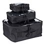 101 INC Organizers Transparant – Set van 3 stuks zwart