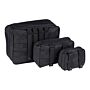101 INC Organizers Transparant – Set van 3 stuks zwart