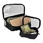 101 INC Organizers Transparant – Set van 3 stuks zwart
