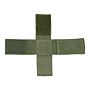 Fosco hoeklamp houder klittenband groen
