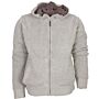 Life-Line Claro knitted hooded sweater grijs melee