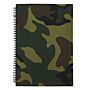 Notitieboek A4 woodland camo
