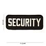 Embleem Security dun zwart