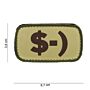 Embleem 3D PVC $-) groen