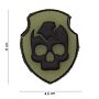 Embleem 3D PVC Ghost Skull 