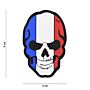 Embleem stof fijn geweven Skull Frankrijk