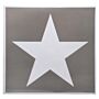 Sjabloon sticker US star groot