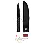 101inc Mini outdoor survival mes zwart