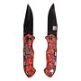101inc Zakmes Skull + Clip rood