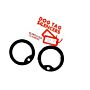 Dog-tags silencers rubber zwart
