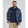 Life-Line Flores Gevoerd Fleece Vest/Jas Navy Check