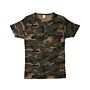 Life-Line Segun t-shirt rib met knoopjes woodland camo