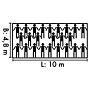 Legertent Groepstent Polyester Canvas 10 x 4.8 mtr NIEUW