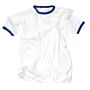 T-shirt wit + blauwe bies 