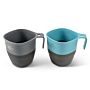 UCO Camp Cup Set 2-Delig Blauw-Grijs 