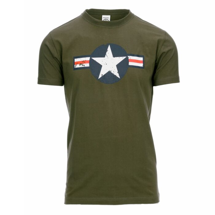 Fostex t-shirt USAF vintage legergroen