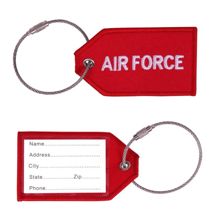 Bagage Label Airforce rood