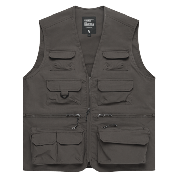 Vintage Industries Legend fishing vest taupe