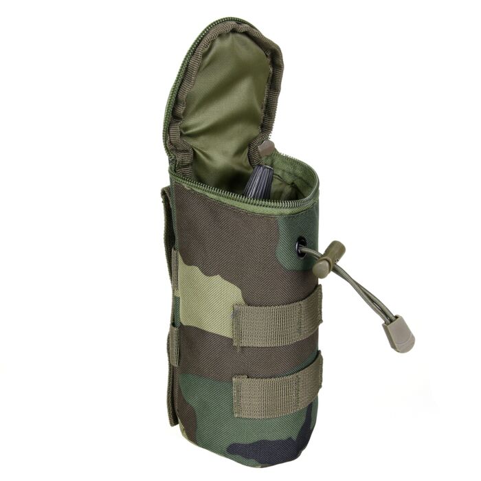 101Inc Molle pouch airsoft BB fles woodland camo