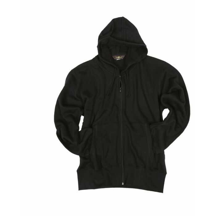 Life-Line hooded zip sweater zwart