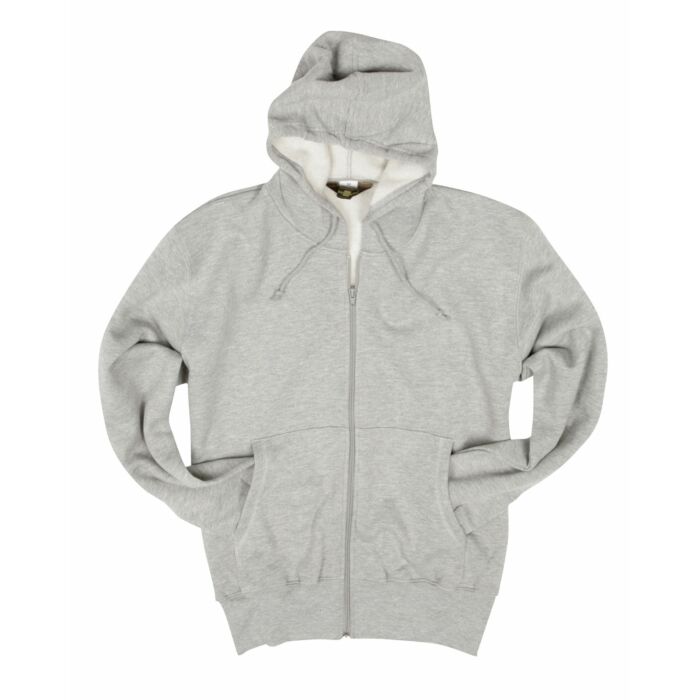 Life-Line hooded zip sweater grijs melee