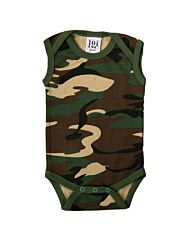 101inc babyromper zonder mouw woodland camo