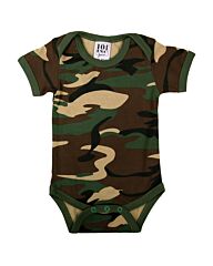 101inc Babyromper korte mouw woodland camo