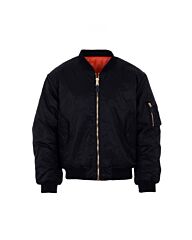 Fostex kinder MA-1 bomber jack zwart