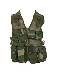 Fostex kinder tactical vest woodland camo