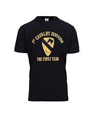 Fostex T-shirt 1st Cavalry Division zwart
