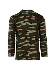 Fostex T-shirt lange mouw woodland camo
