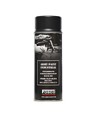 Fosco spuitbus legerverf 400ml Flat black (mat)