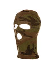 Fostex bivakmuts 3 gaten woodland camo