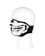 Biker Mask Neoprene Skull 3D zwart