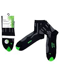 Boru Bamboo Outdoor Sokken zwart